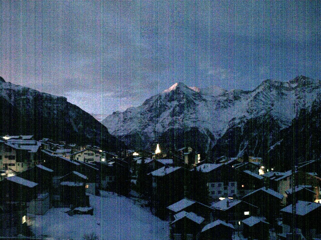 Archiv Foto Webcam Grächen: Ferienwohnungen Soldanella