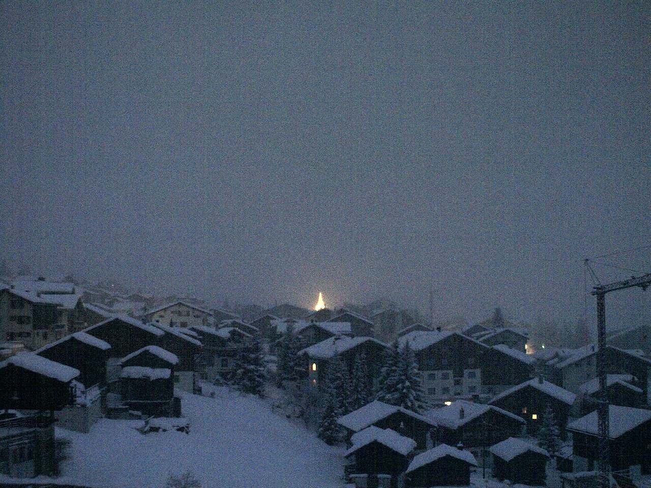 Archiv Foto Webcam Grächen: Ferienwohnungen Soldanella