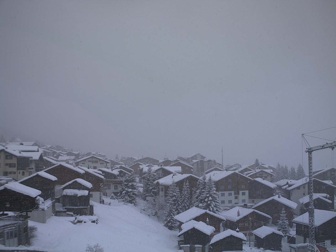 Archiv Foto Webcam Grächen: Ferienwohnungen Soldanella