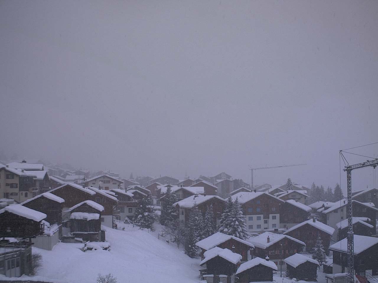 Archiv Foto Webcam Grächen: Ferienwohnungen Soldanella