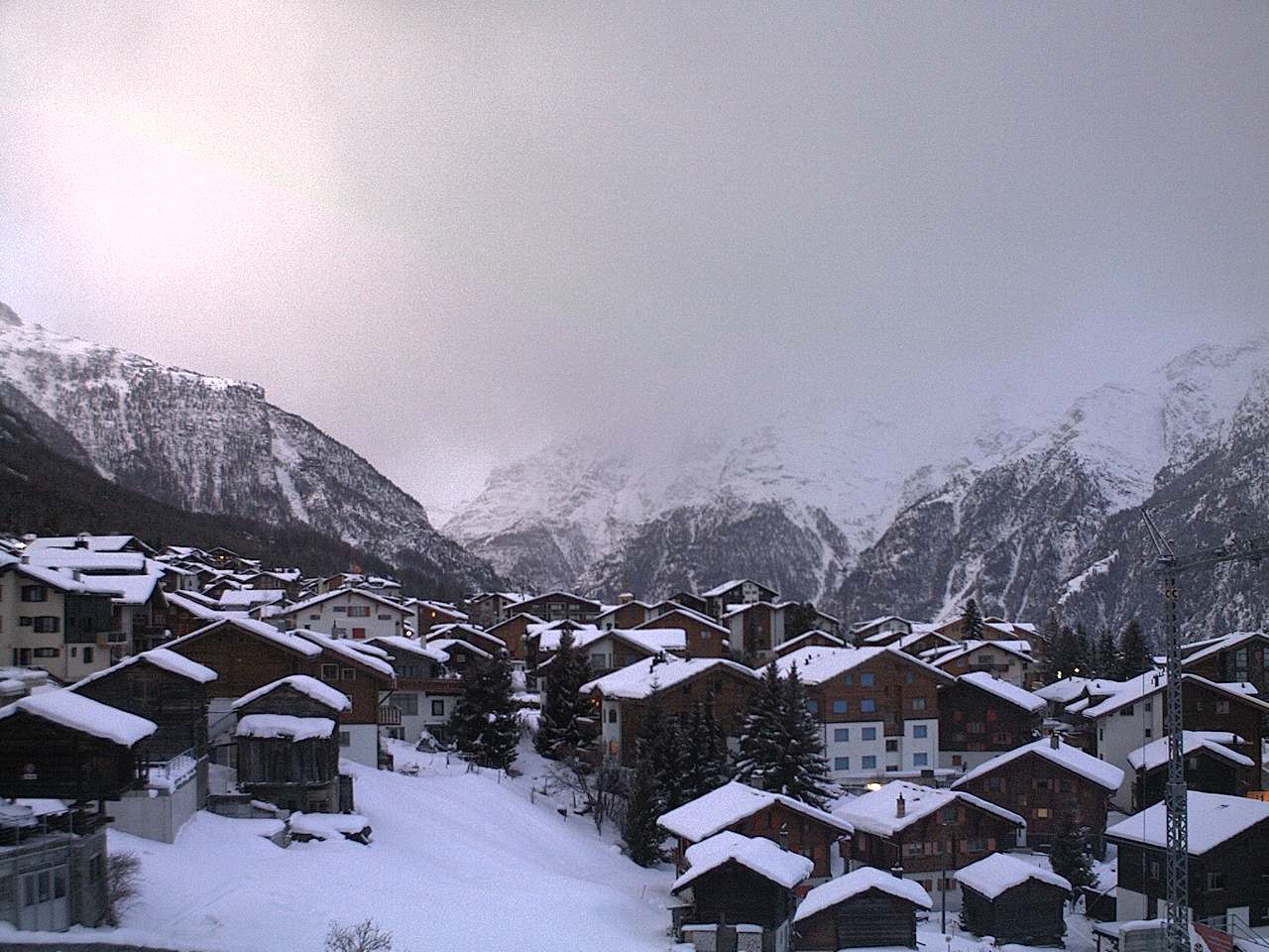 Archiv Foto Webcam Grächen: Ferienwohnungen Soldanella