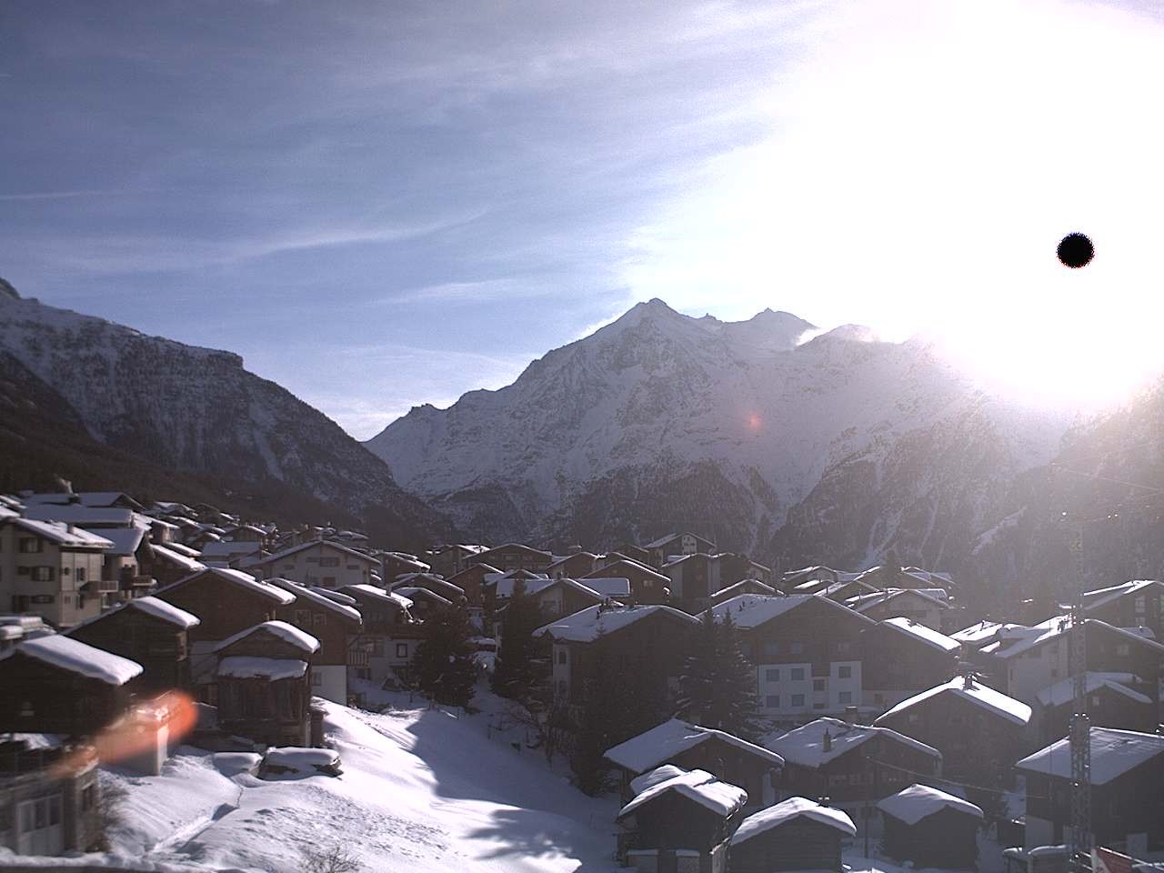 Archiv Foto Webcam Grächen: Ferienwohnungen Soldanella