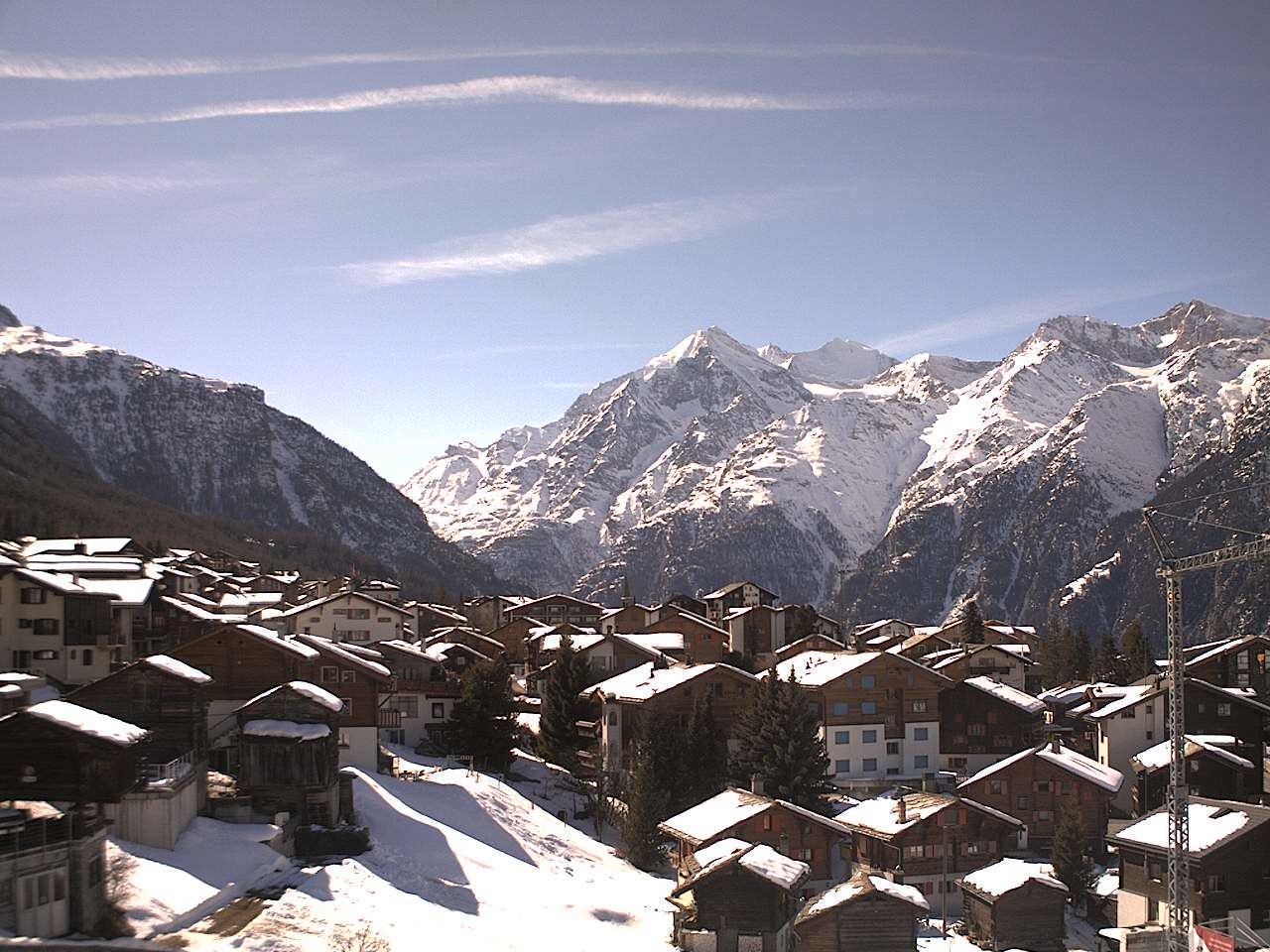 Archived image Webcam Grächen - Chalet Soldanella