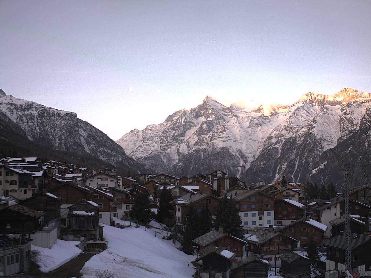 Archiv Foto Webcam Grächen: Ferienwohnungen Soldanella