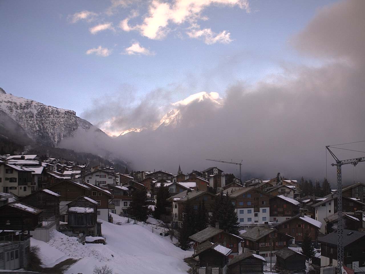 Archived image Webcam Grächen - Chalet Soldanella