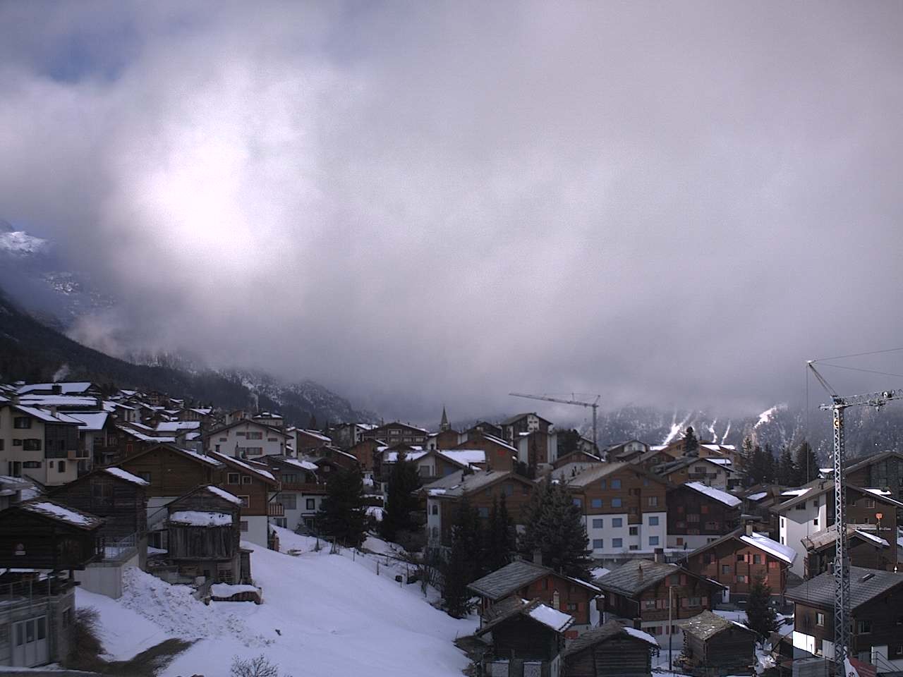 Archived image Webcam Grächen - Chalet Soldanella