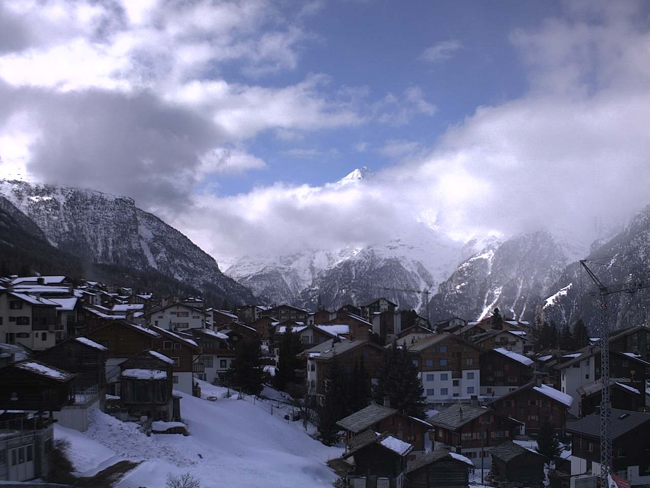 Archived image Webcam Grächen - Chalet Soldanella
