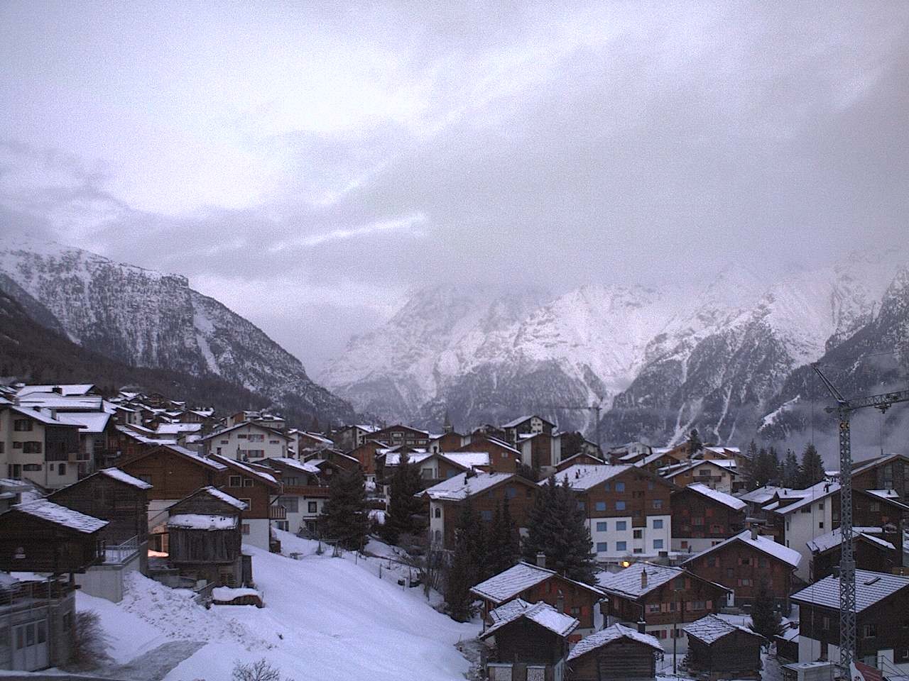 Archiv Foto Webcam Grächen: Ferienwohnungen Soldanella