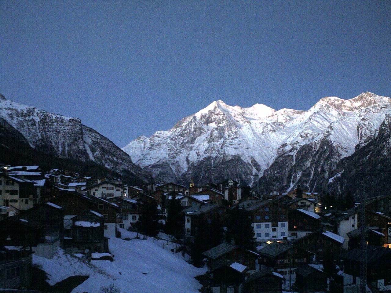 Archiv Foto Webcam Grächen: Ferienwohnungen Soldanella