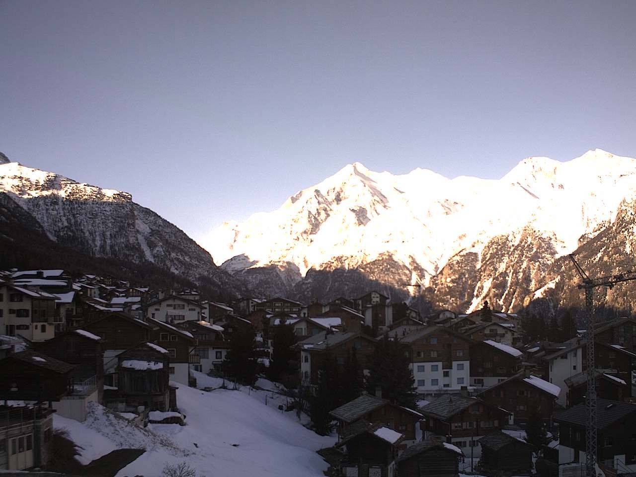 Archiv Foto Webcam Grächen: Ferienwohnungen Soldanella