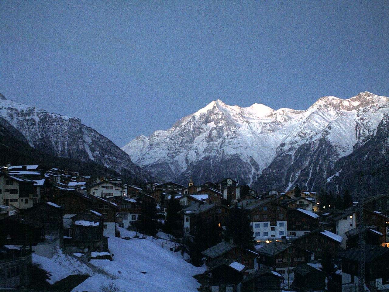Archived image Webcam Grächen - Chalet Soldanella