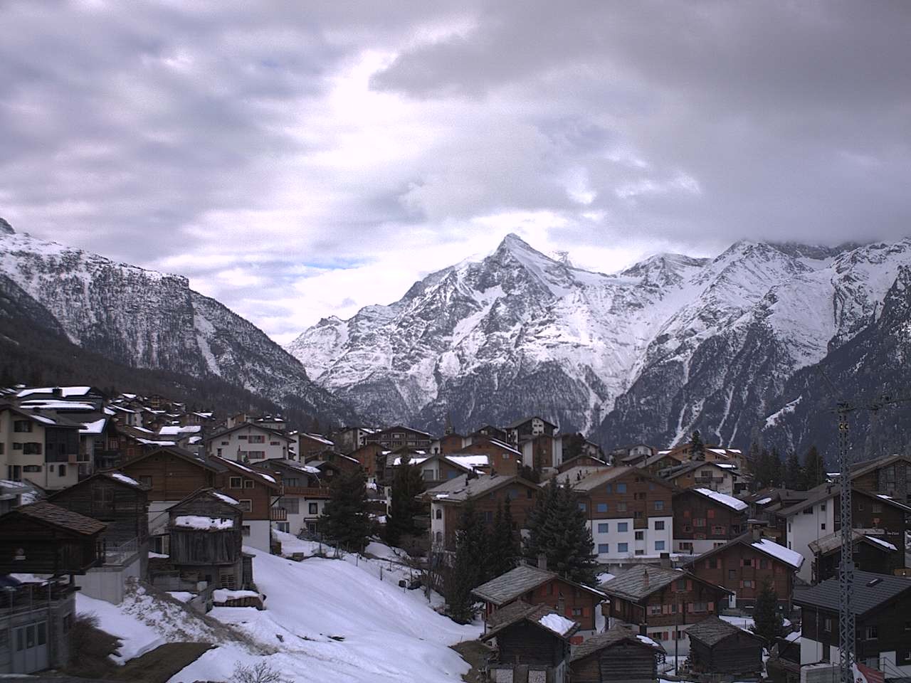 Archived image Webcam Grächen - Chalet Soldanella