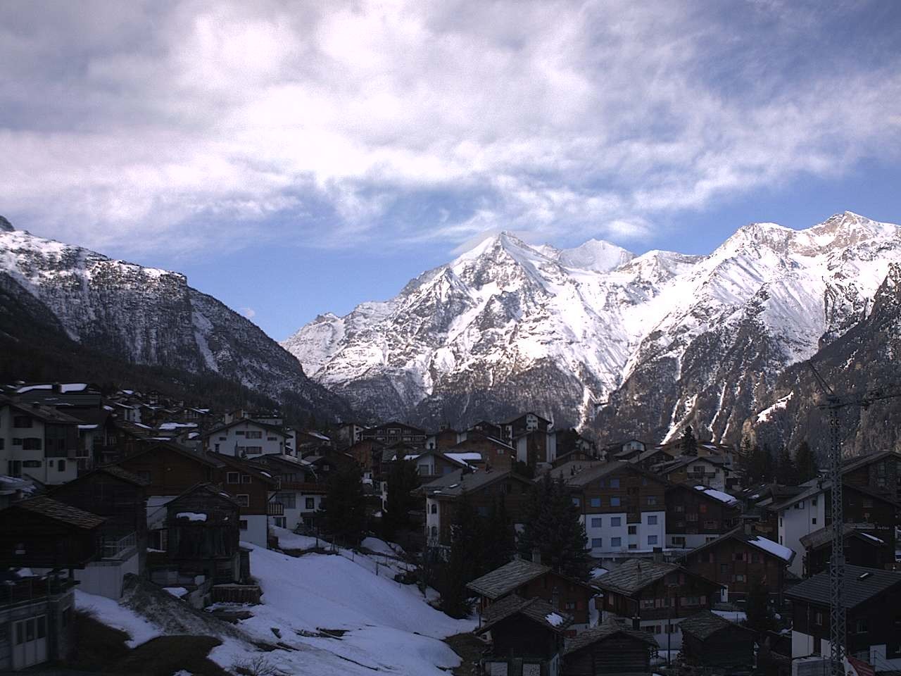 Archiv Foto Webcam Grächen: Ferienwohnungen Soldanella