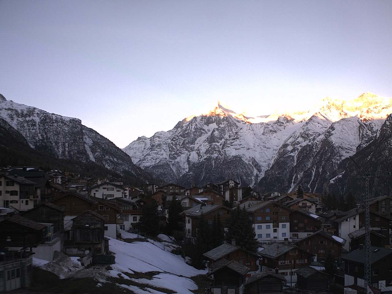 Archiv Foto Webcam Grächen: Ferienwohnungen Soldanella