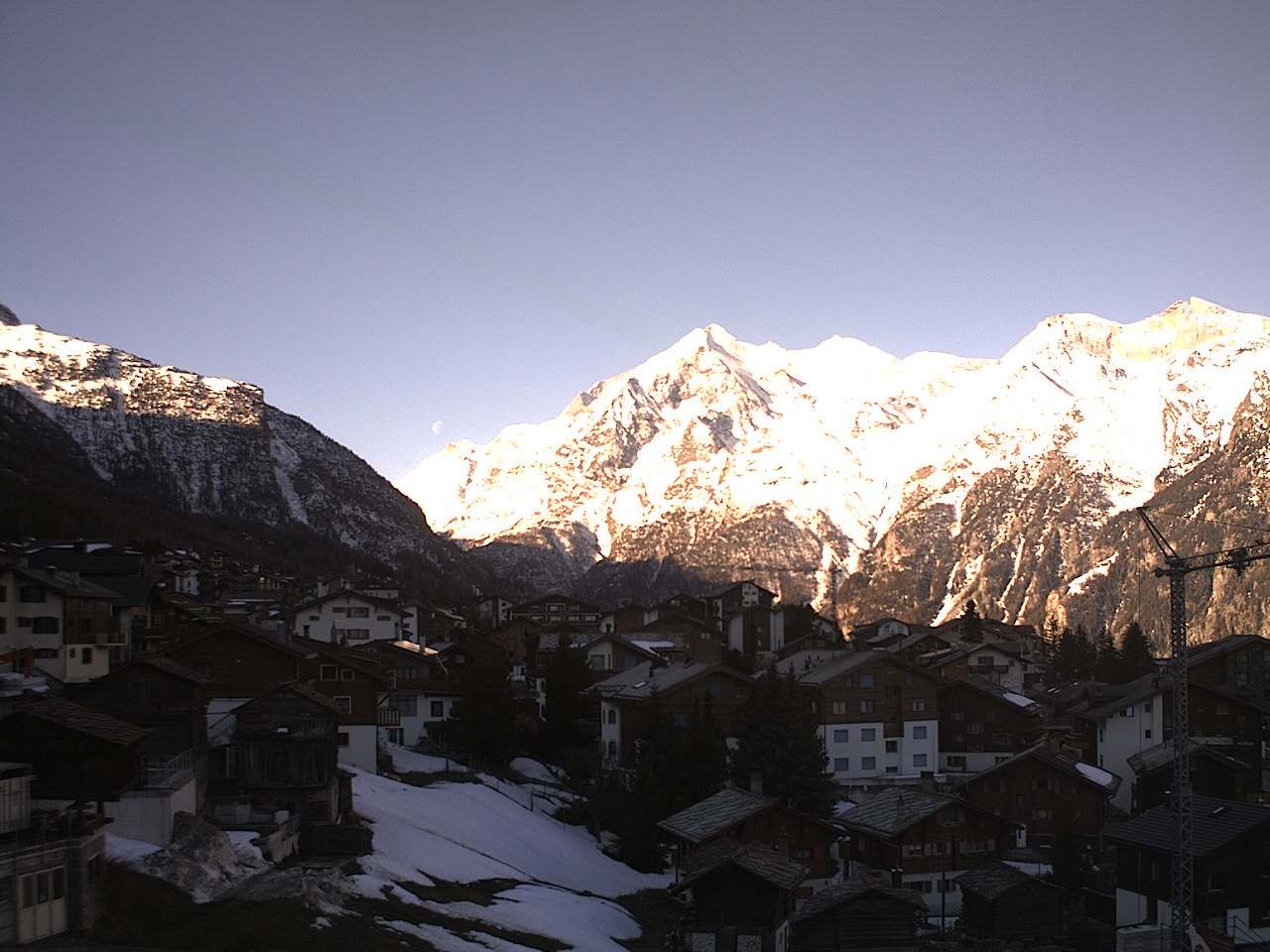 Archiv Foto Webcam Grächen: Ferienwohnungen Soldanella