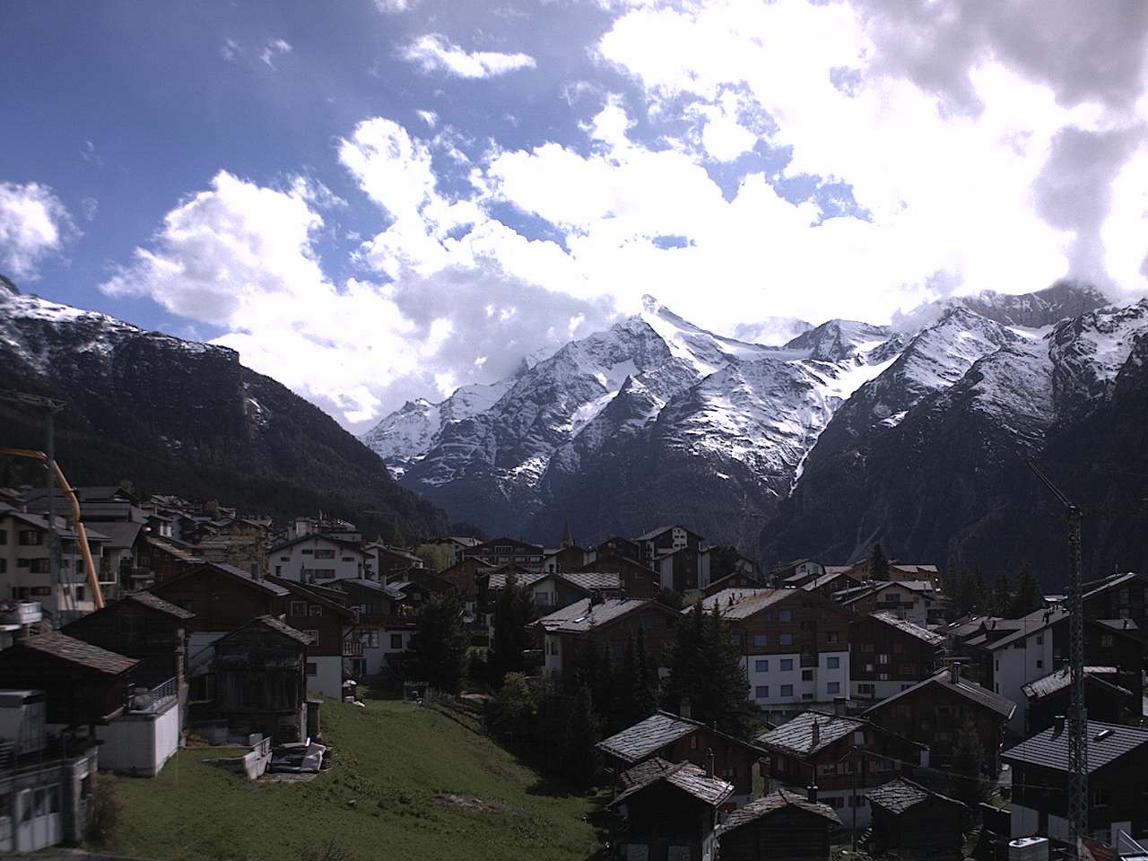 Archiv Foto Webcam Grächen: Ferienwohnungen Soldanella