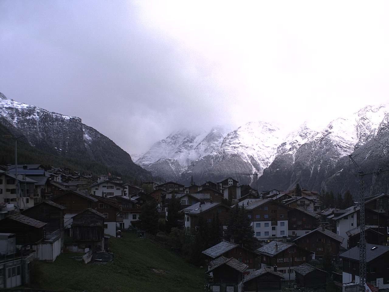 Archived image Webcam Grächen - Chalet Soldanella