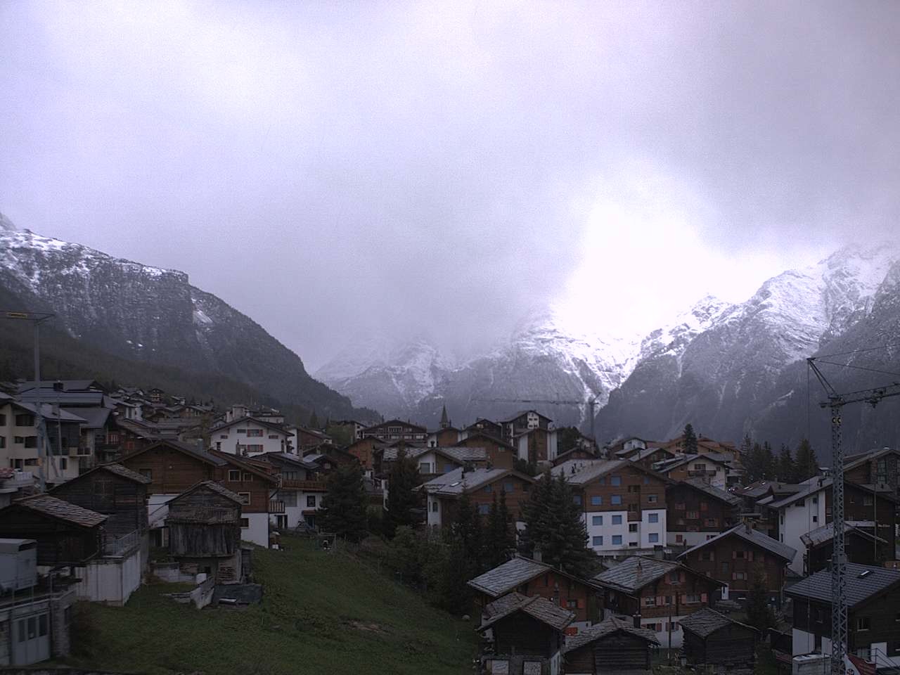 Archived image Webcam Grächen - Chalet Soldanella