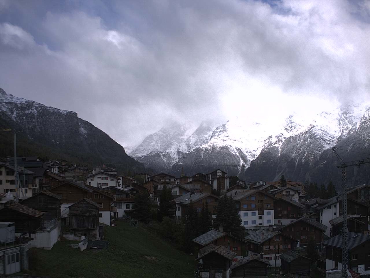 Archived image Webcam Grächen - Chalet Soldanella