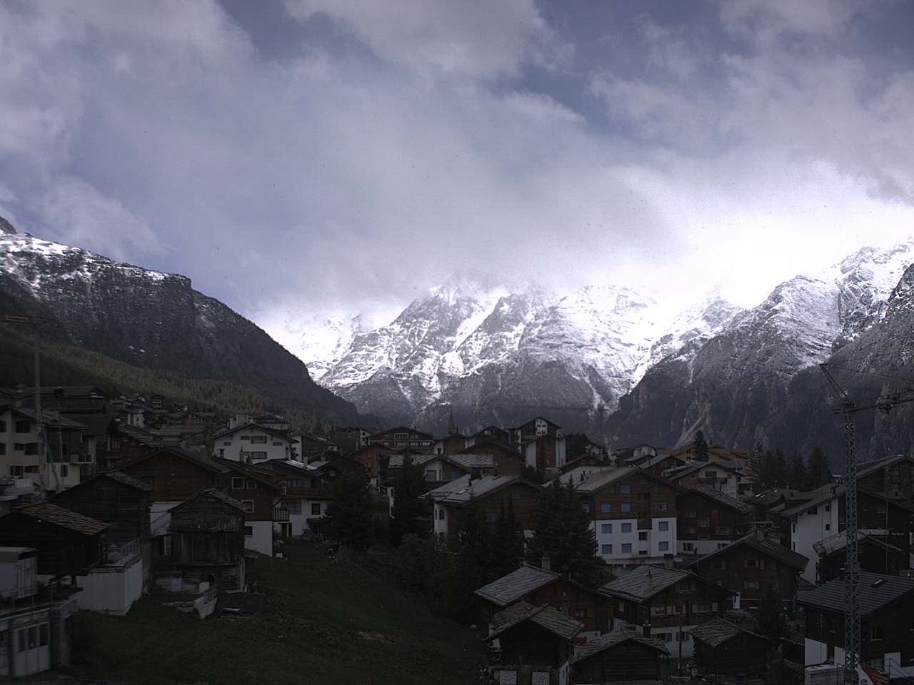 Archived image Webcam Grächen - Chalet Soldanella