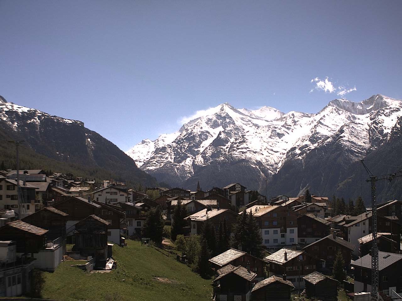 Archived image Webcam Grächen - Chalet Soldanella