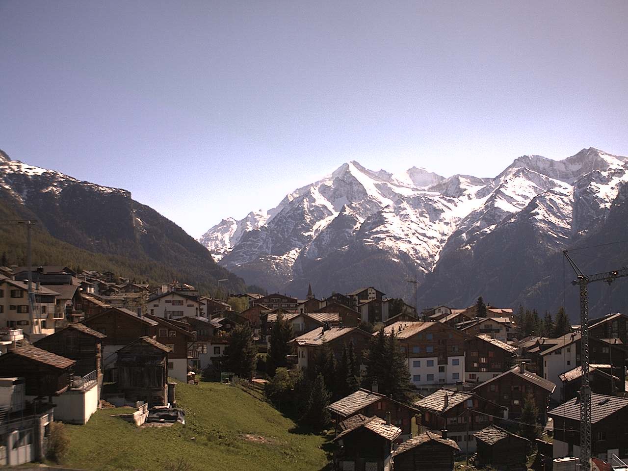 Archived image Webcam Grächen - Chalet Soldanella
