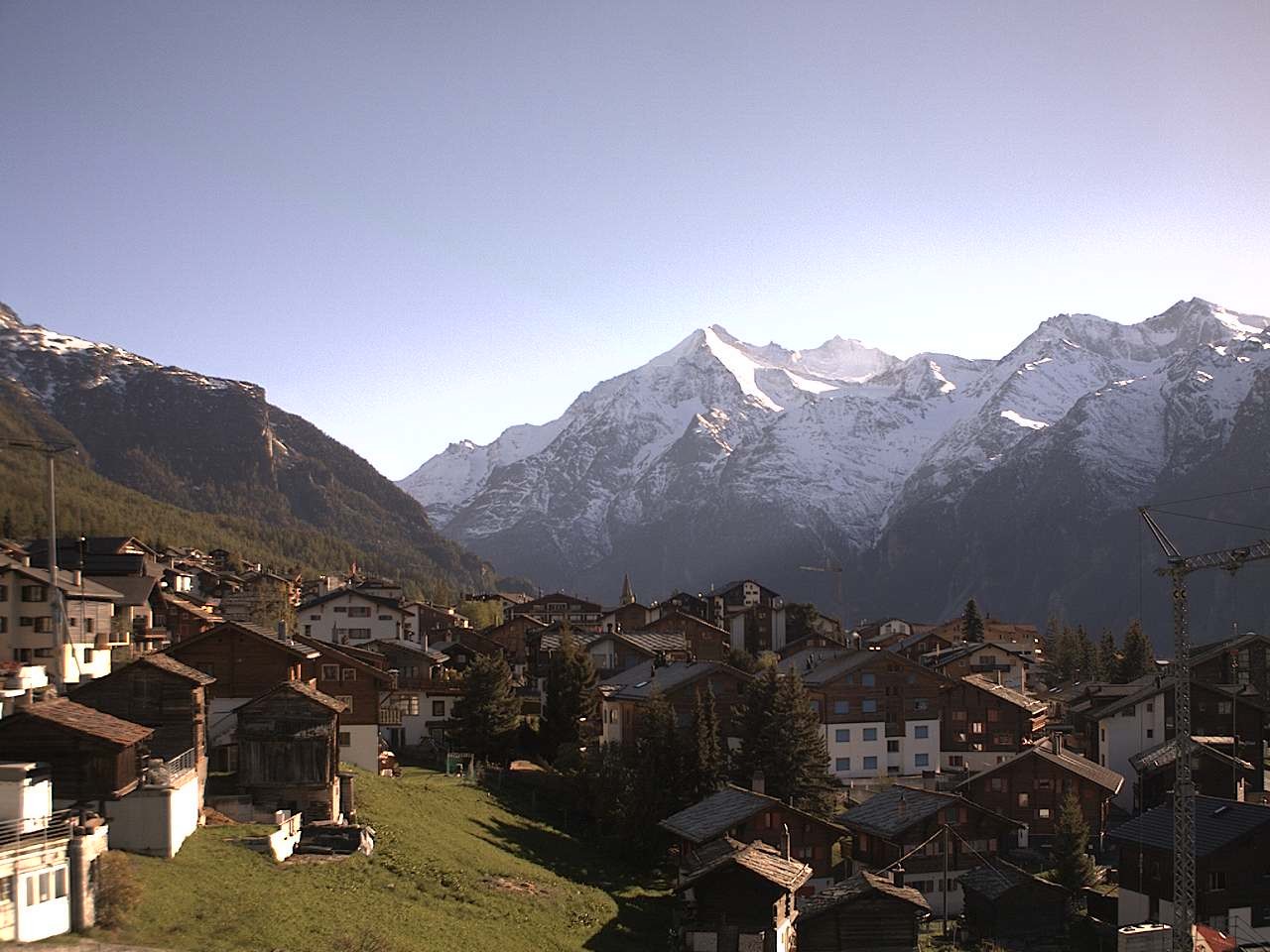 Archived image Webcam Grächen - Chalet Soldanella