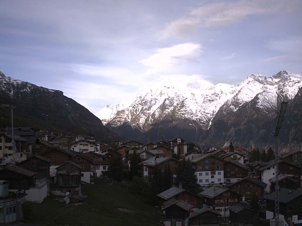 Archiv Foto Webcam Grächen: Ferienwohnungen Soldanella