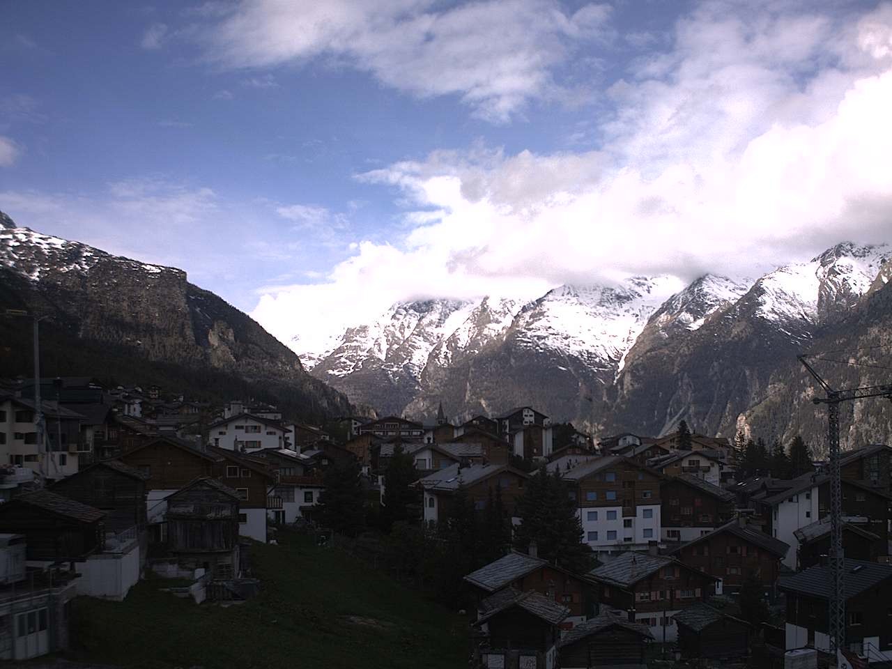 Archiv Foto Webcam Grächen: Ferienwohnungen Soldanella