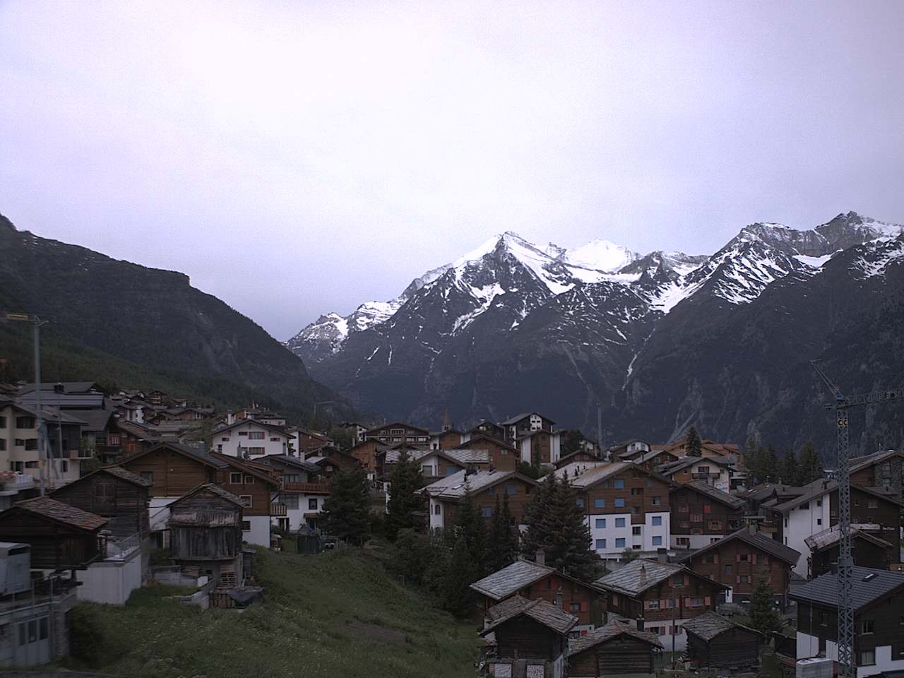 Archived image Webcam Grächen - Chalet Soldanella