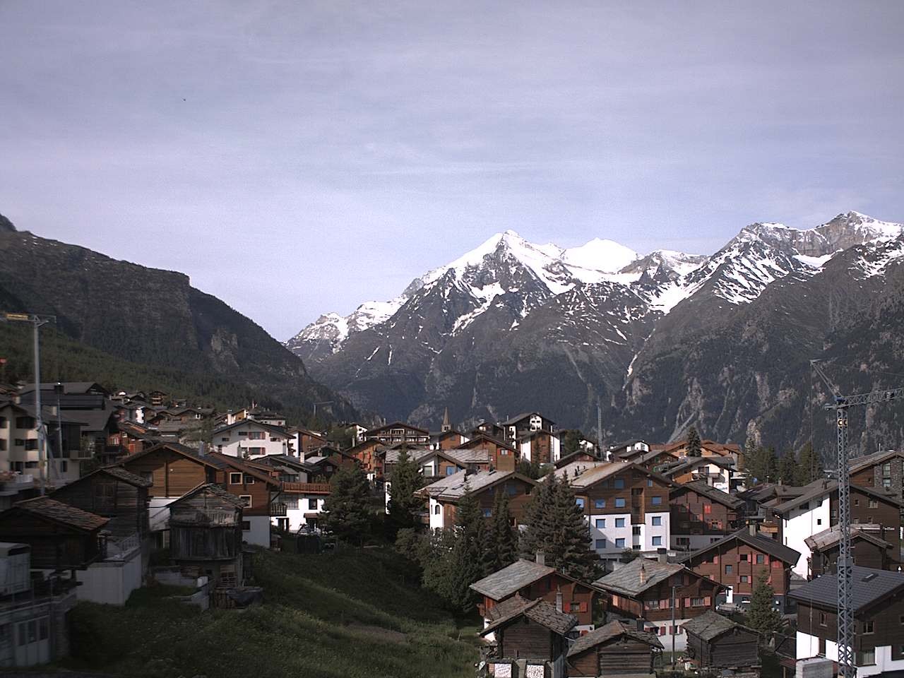 Archived image Webcam Grächen - Chalet Soldanella