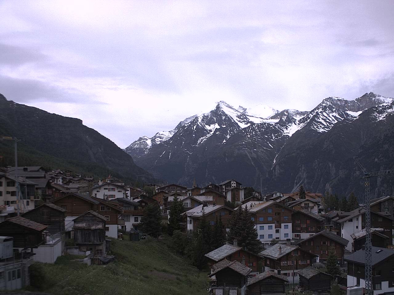 Archived image Webcam Grächen - Chalet Soldanella