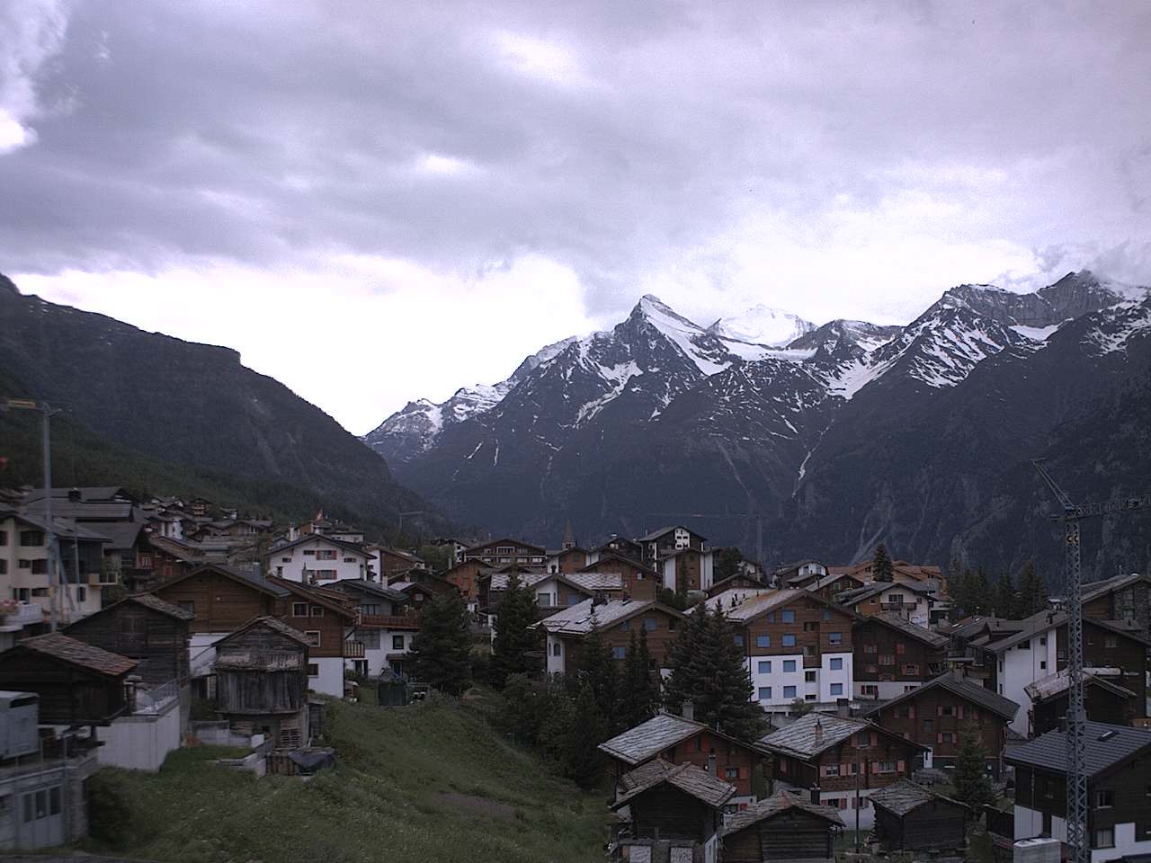 Archived image Webcam Grächen - Chalet Soldanella