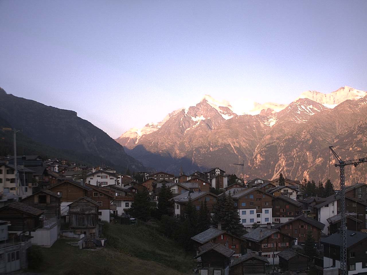 Archived image Webcam Grächen - Chalet Soldanella
