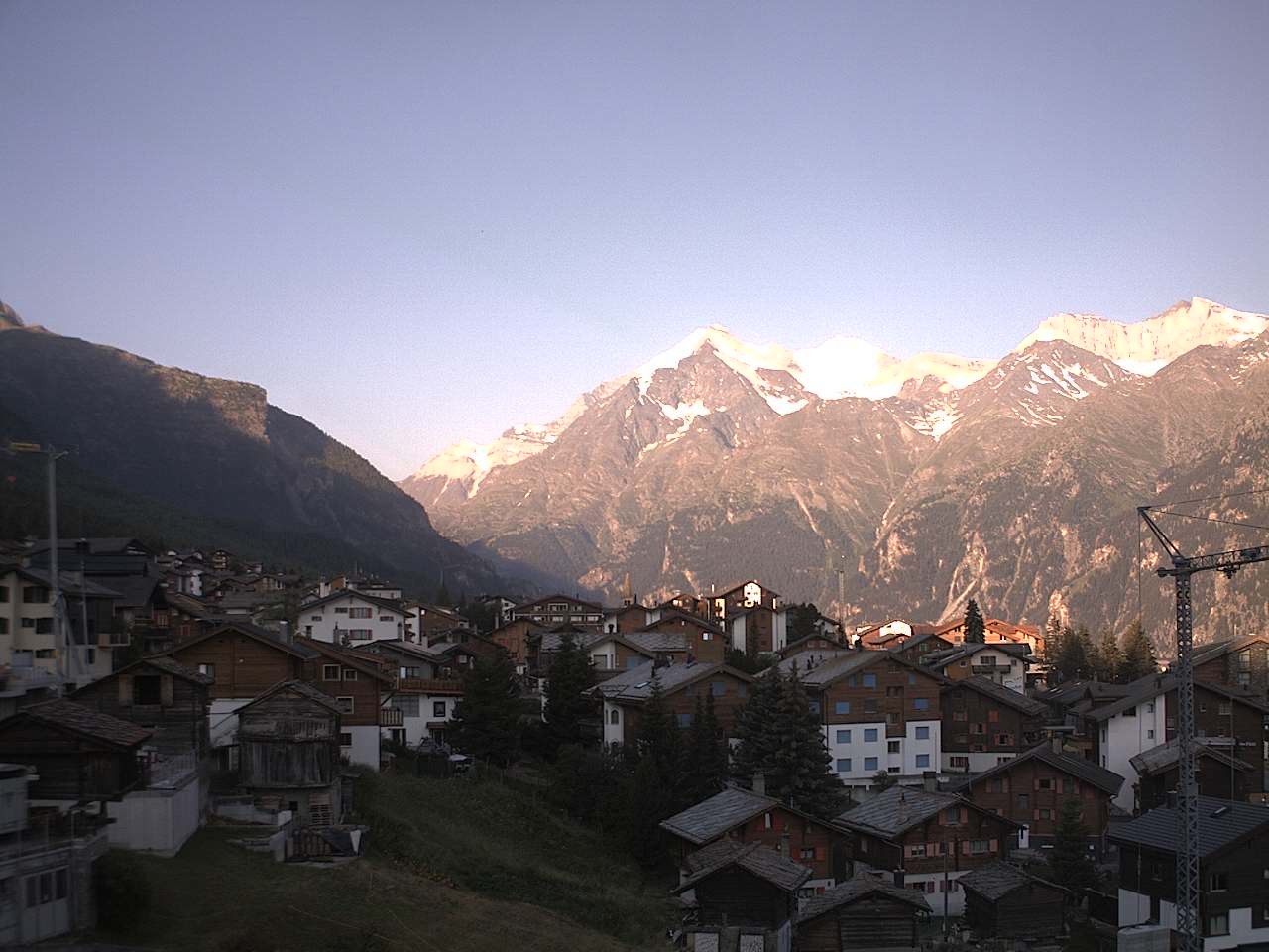Archived image Webcam Grächen - Chalet Soldanella