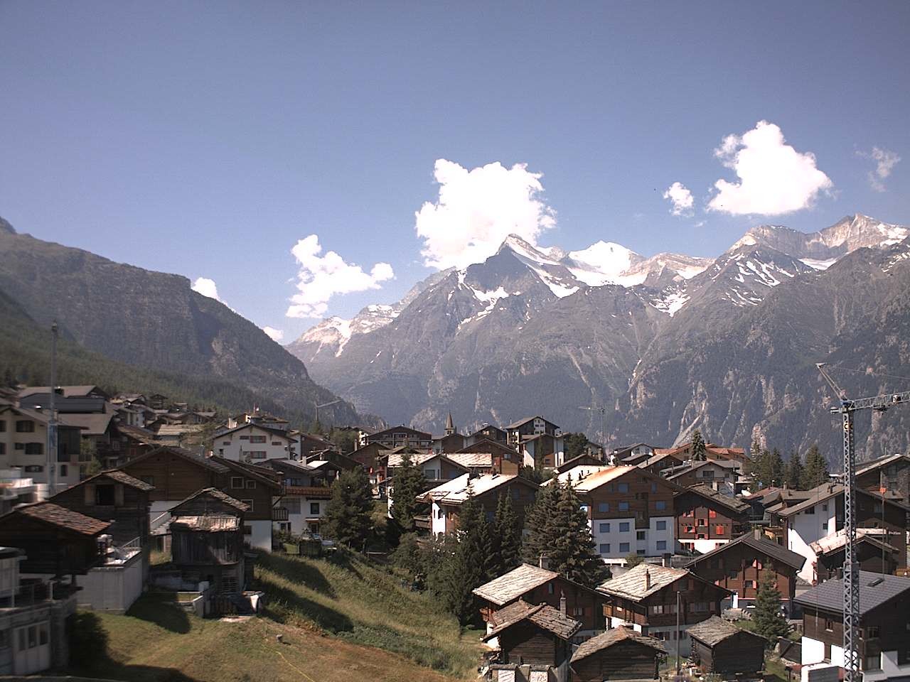 Archived image Webcam Grächen - Chalet Soldanella