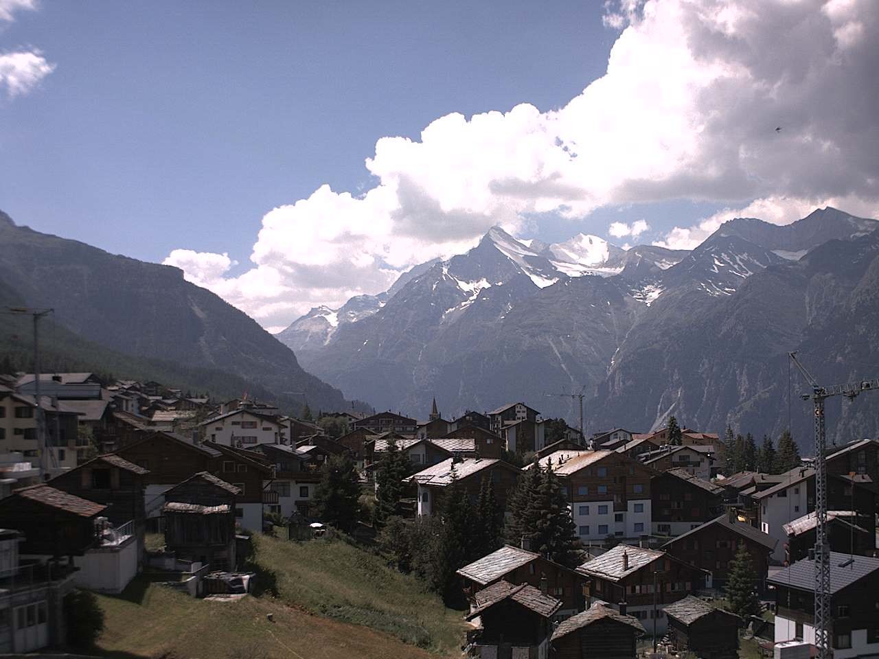Archived image Webcam Grächen - Chalet Soldanella