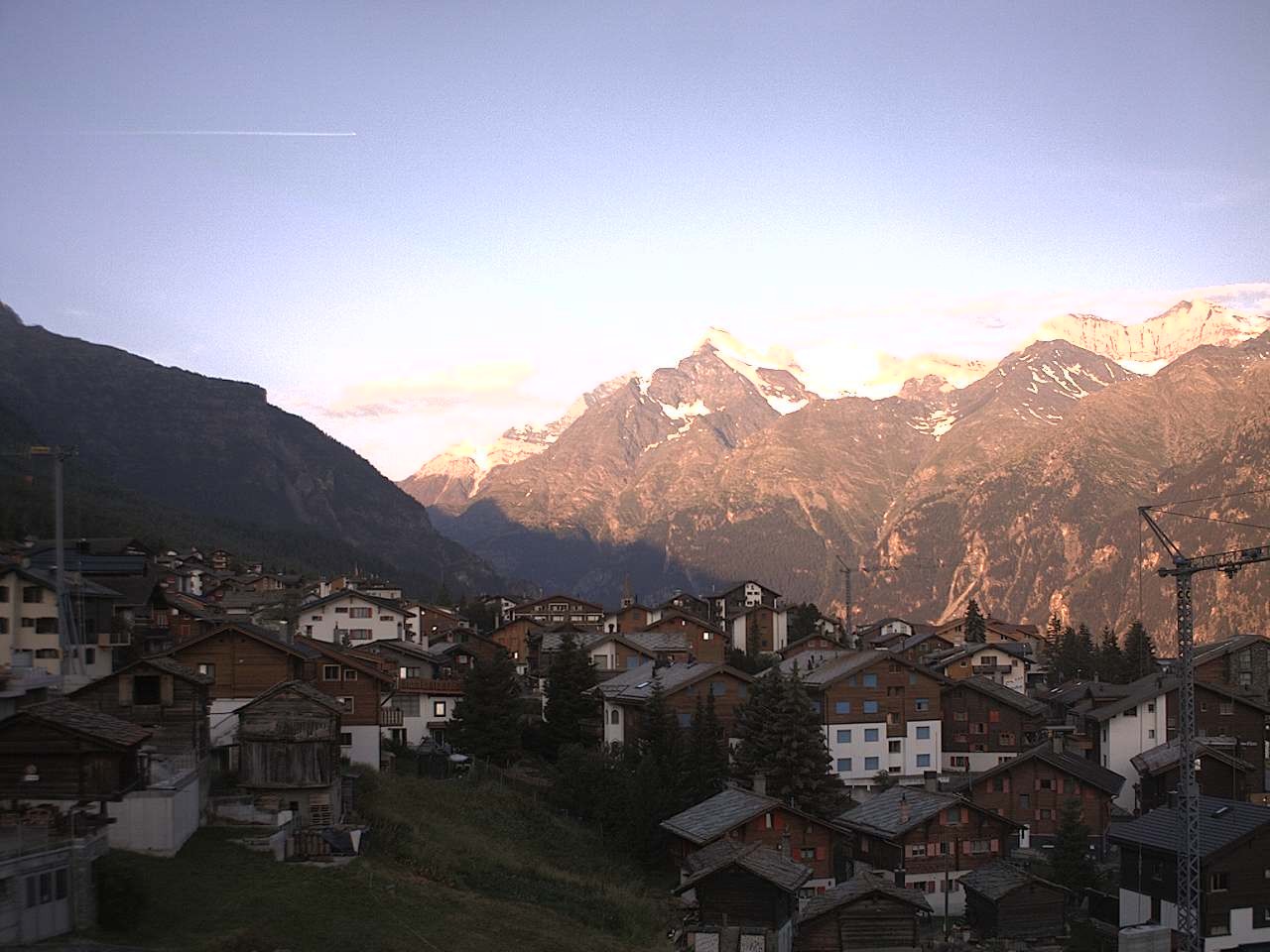 Archived image Webcam Grächen - Chalet Soldanella