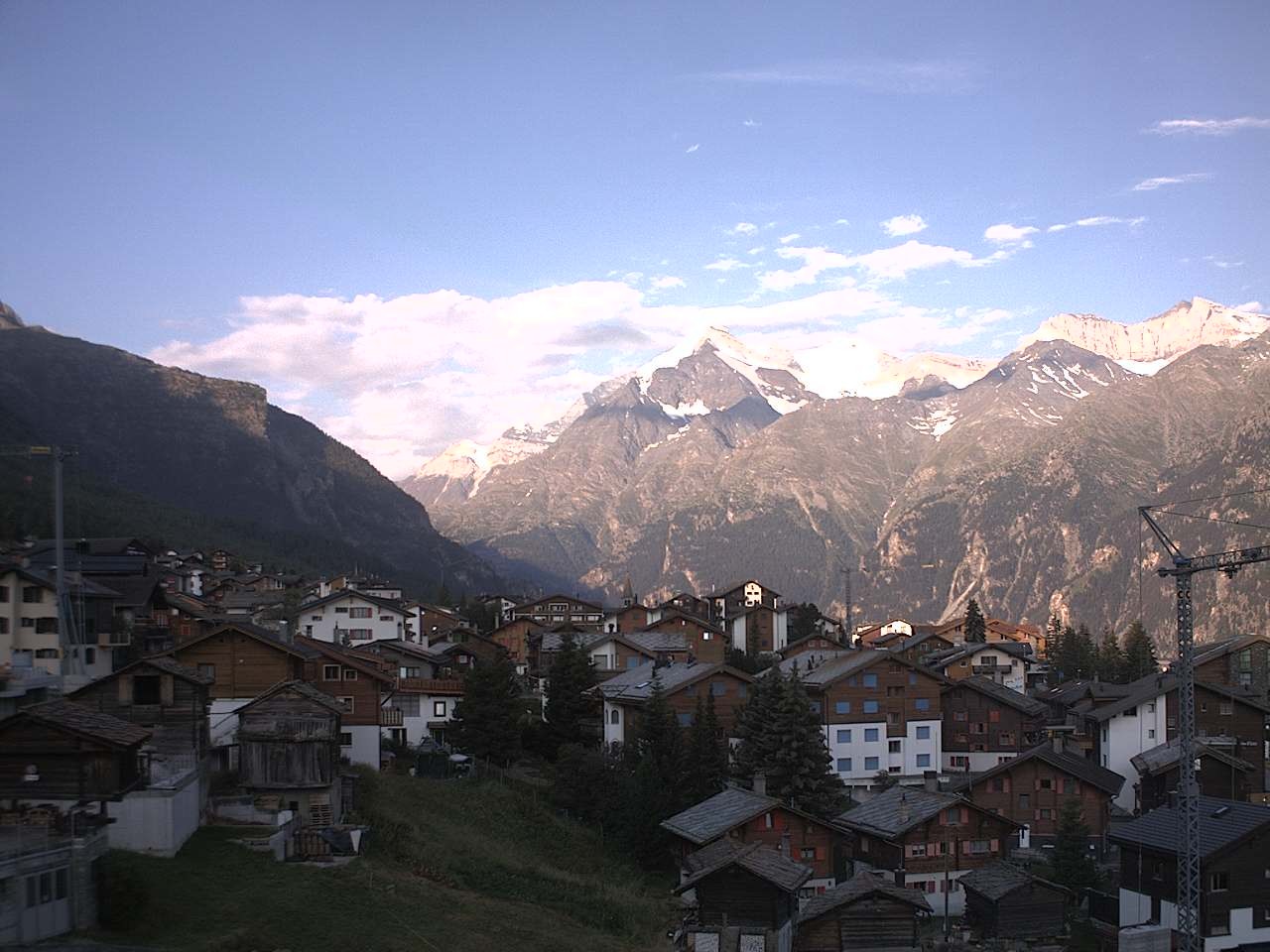 Archived image Webcam Grächen - Chalet Soldanella