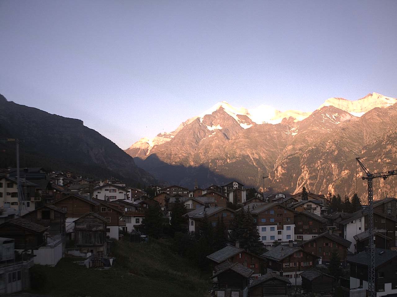 Archiv Foto Webcam Grächen: Ferienwohnungen Soldanella