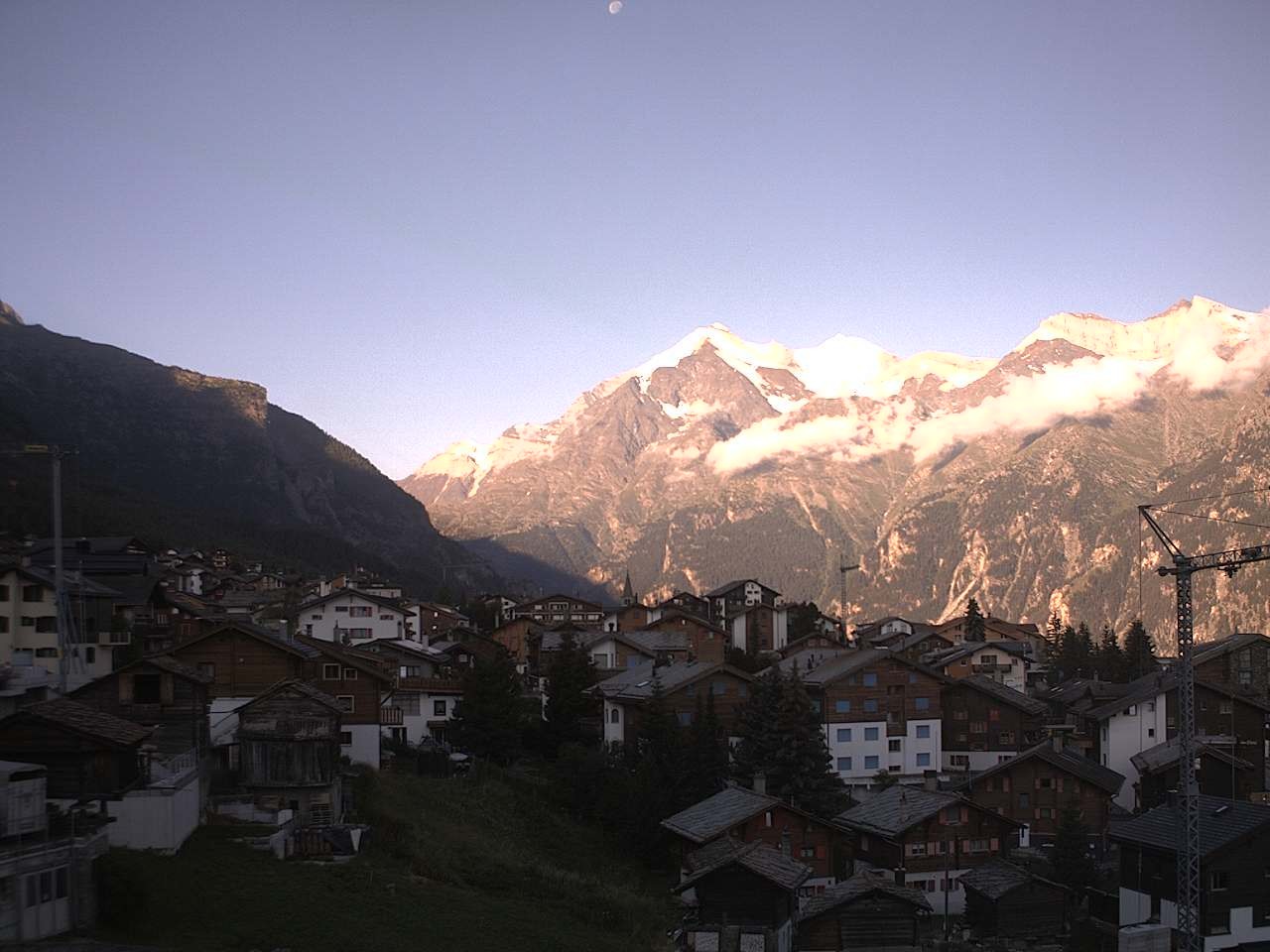 Archiv Foto Webcam Grächen: Ferienwohnungen Soldanella