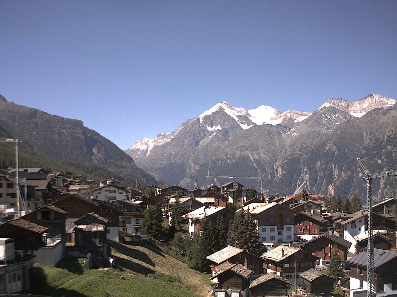 Archived image Webcam Grächen - Chalet Soldanella