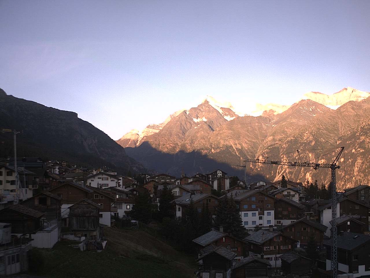 Archived image Webcam Grächen - Chalet Soldanella