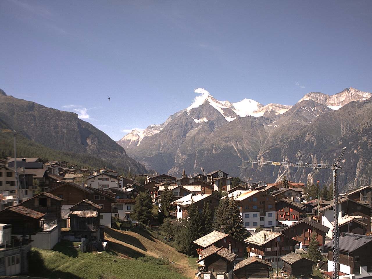 Archived image Webcam Grächen - Chalet Soldanella