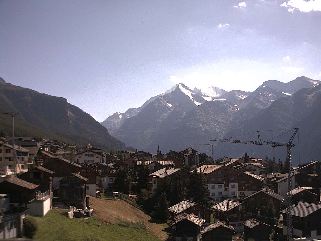 Archived image Webcam Grächen - Chalet Soldanella