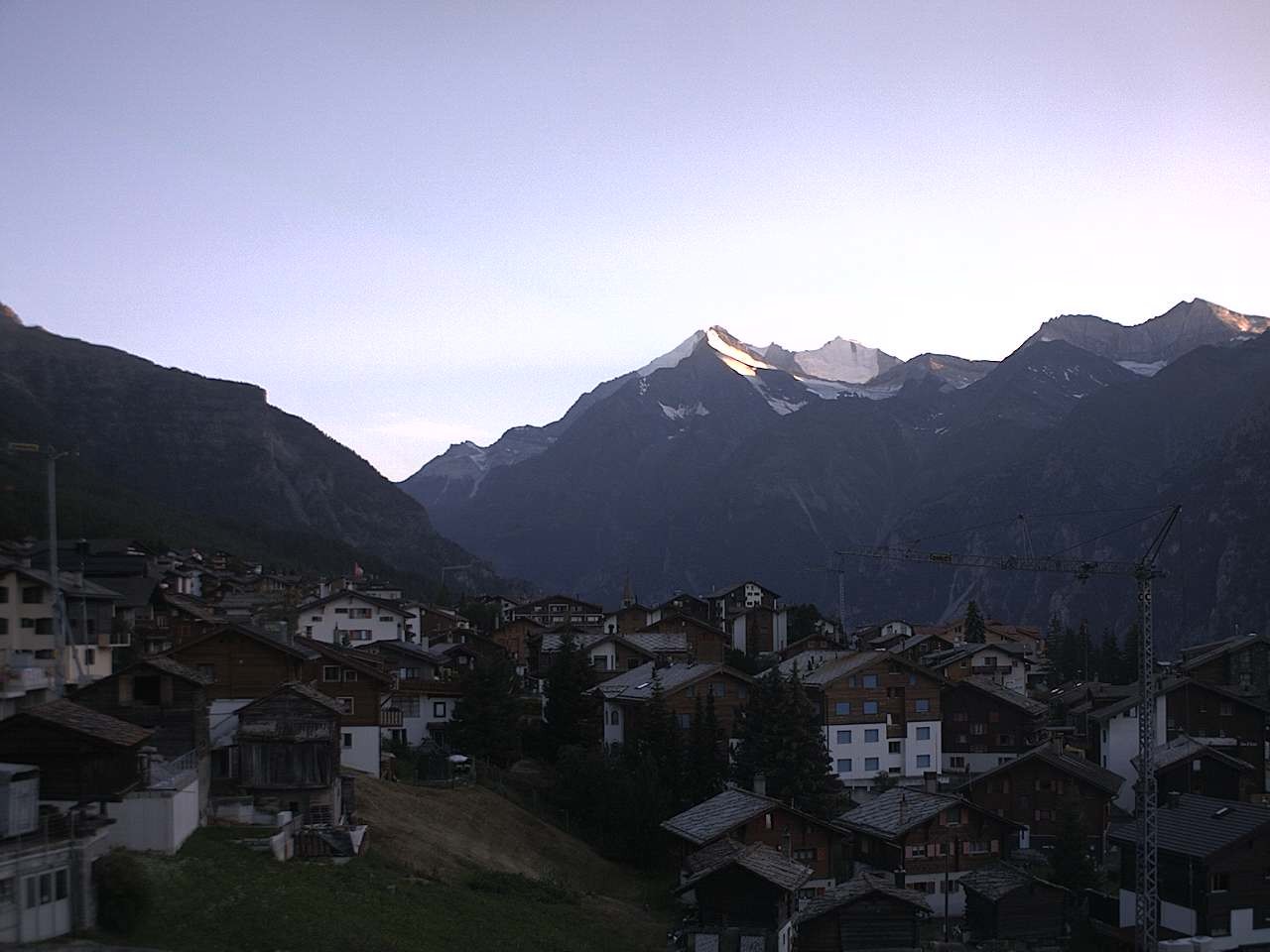 Archived image Webcam Grächen - Chalet Soldanella