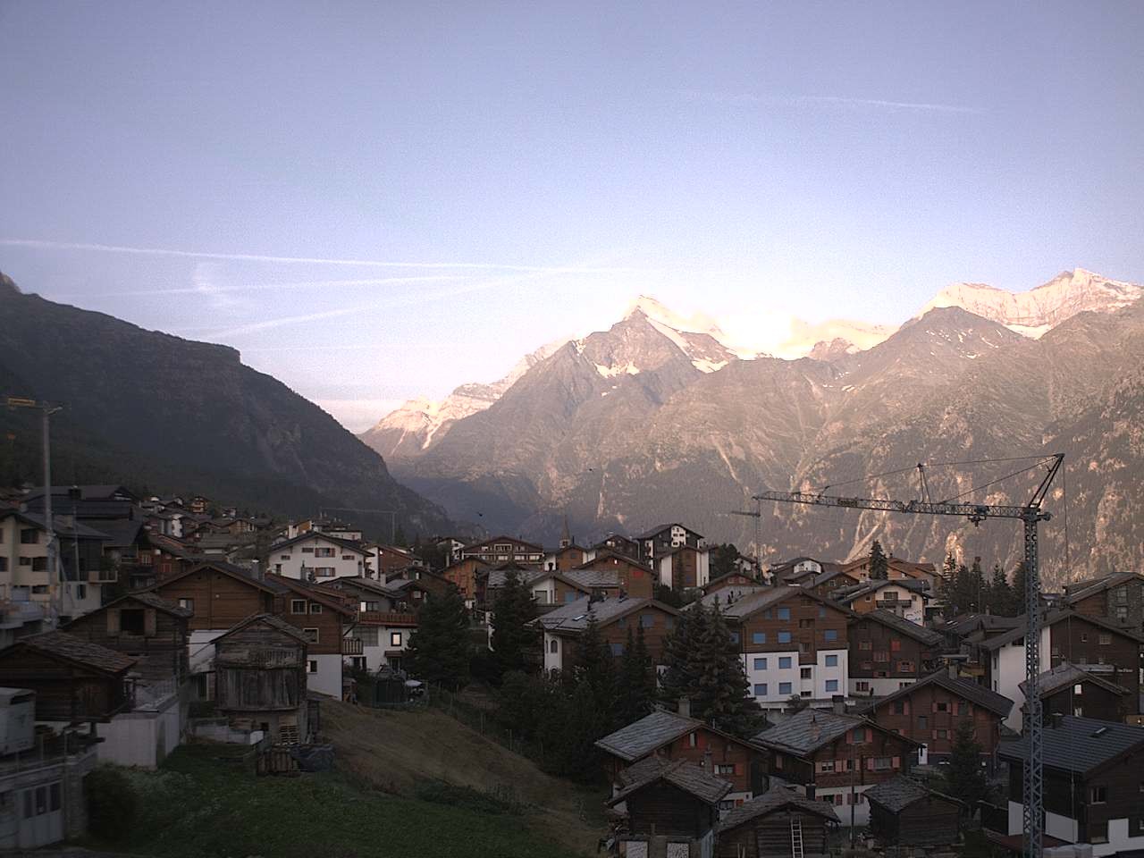 Archiv Foto Webcam Grächen: Ferienwohnungen Soldanella