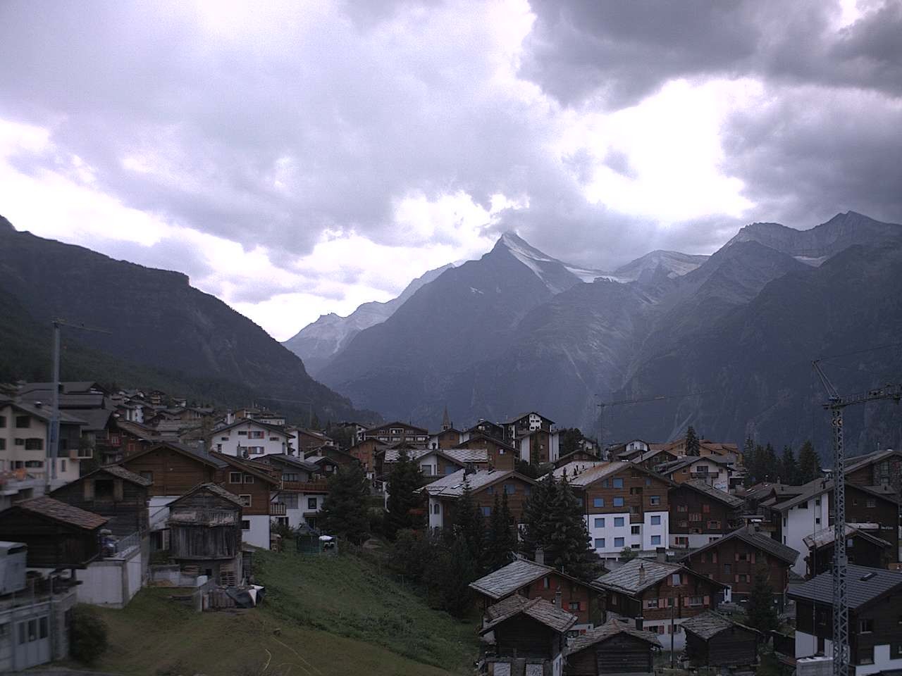 Archiv Foto Webcam Grächen: Ferienwohnungen Soldanella