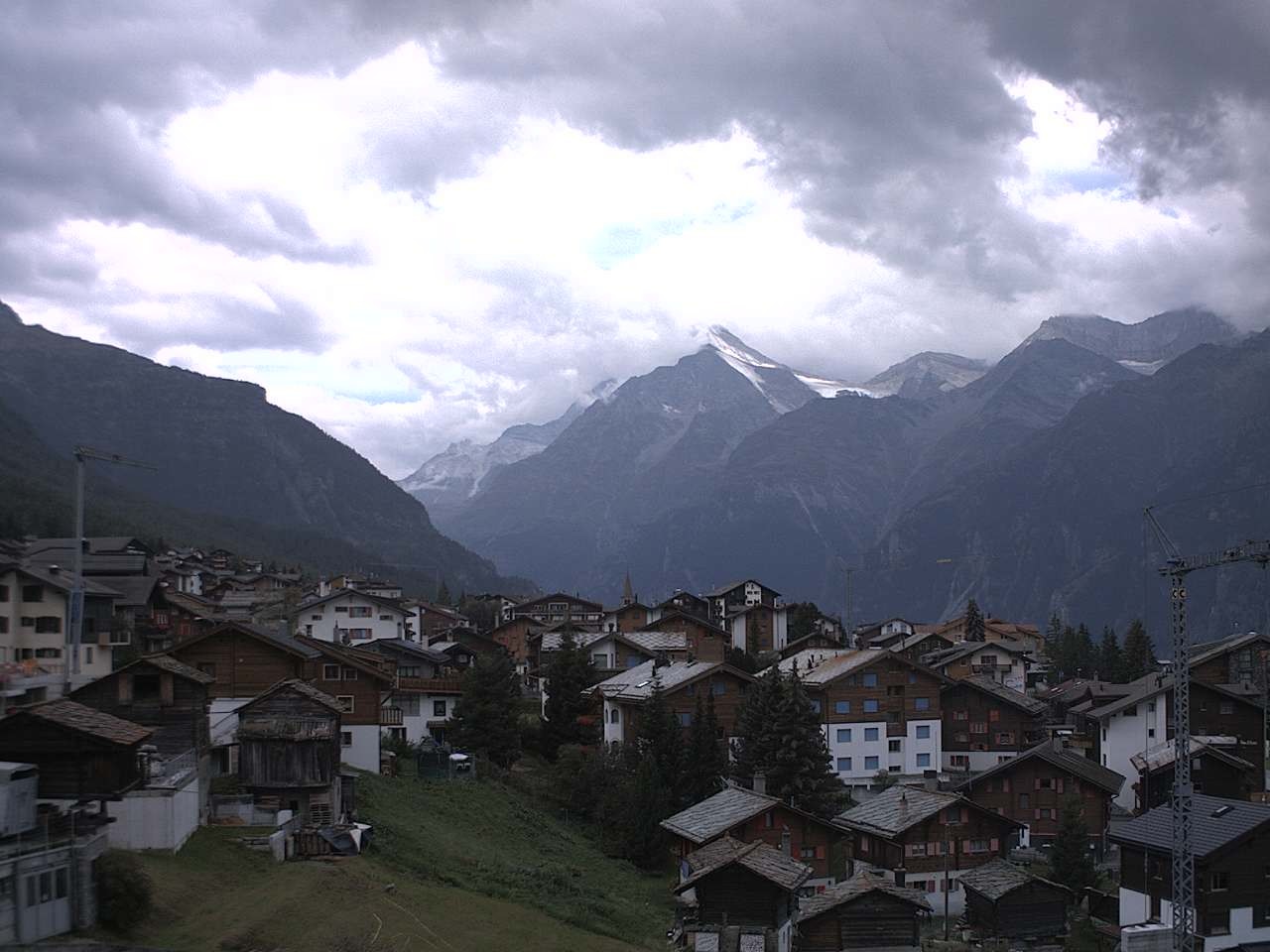 Archiv Foto Webcam Grächen: Ferienwohnungen Soldanella
