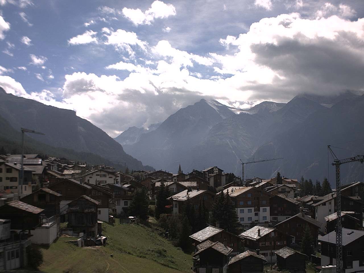 Archiv Foto Webcam Grächen: Ferienwohnungen Soldanella